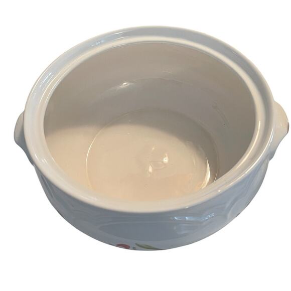 Pfaltzgraff Gazebo Garland Pattern 2 Quart Covered Stoneware Casserole Dish VTG - Picture 7 of 9